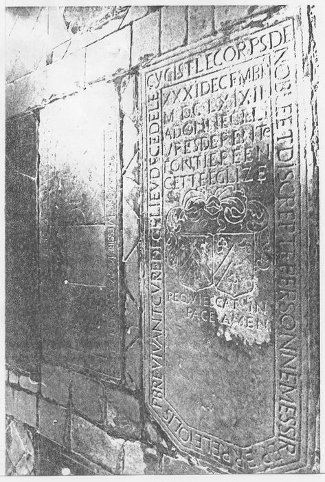 Dalle funéraire de Pierre Le Jolis