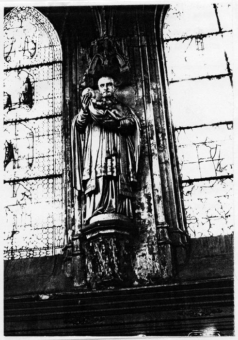 statue : Saint Vincent de Paul, (photocopie numérisée) 