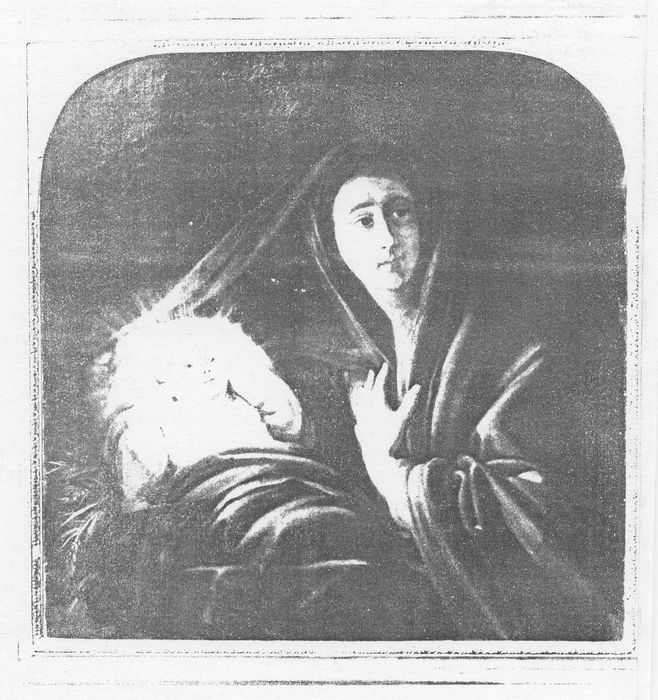 Tableau et son cadre : Nativité