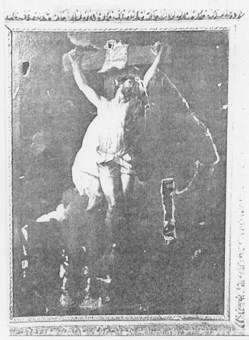 tableau : Le Christ en croix, (photocopie numérisée) 