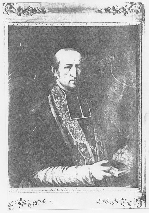 tableau : portrait du Chanoine Pierre Briquet, (photocopie numérisée) 
