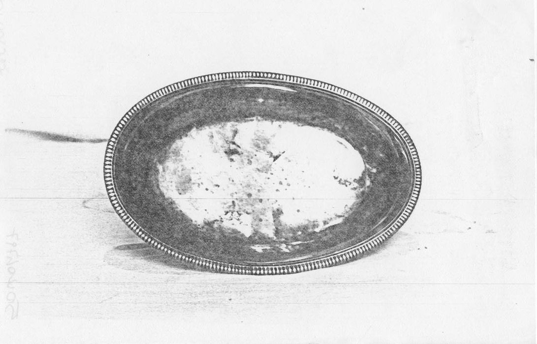 plateau ovale, (photocopie numérisée) 