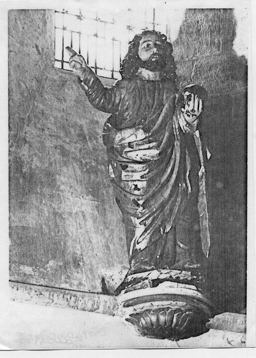 Statue et sa console : Le Sauveur