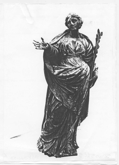 statue : Sainte Catherine d'Alexandrie, (photocopie numérisée) 