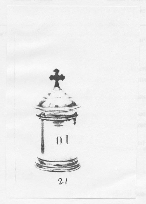 ampoule à l’huile, (photocopie numérisée) 