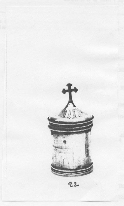 ampoule à l’huile, (photocopie numérisée) 