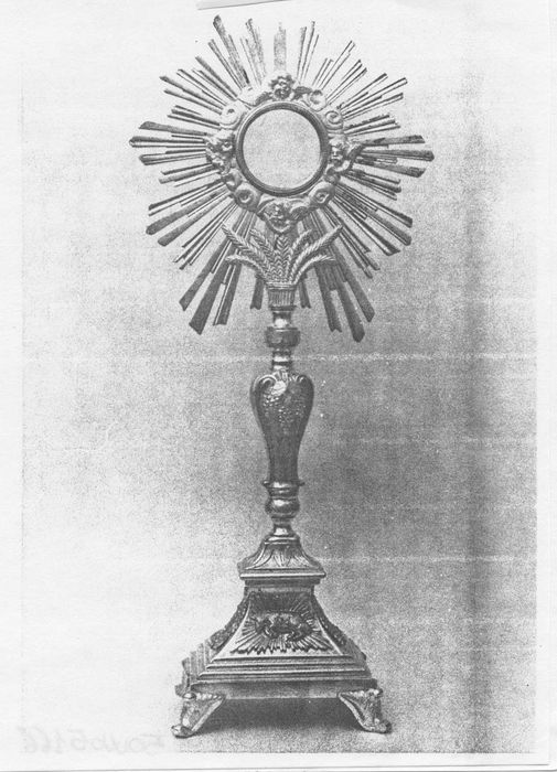 ostensoir , (photocopie numérisée) 