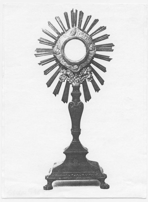 ostensoir , (photocopie numérisée) 