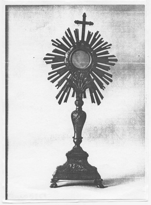 ostensoir , (photocopie numérisée) 