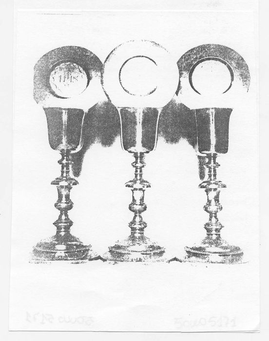 trois calices et trois patènes, (photocopie numérisée) 