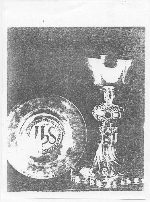 calice et sa patène, (photocopie numérisée) 