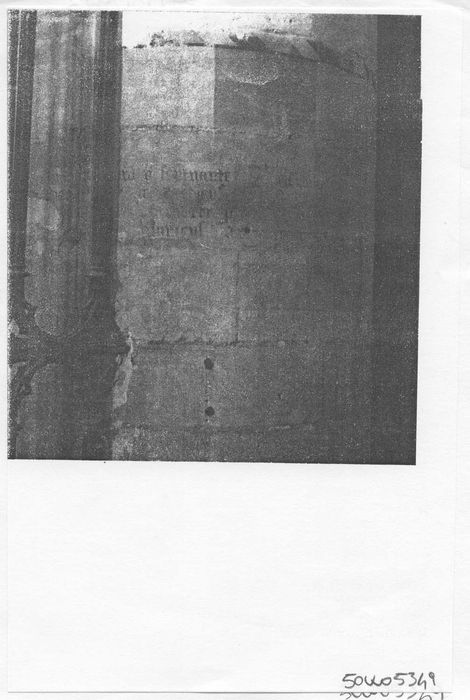 Deux inscriptions peintes