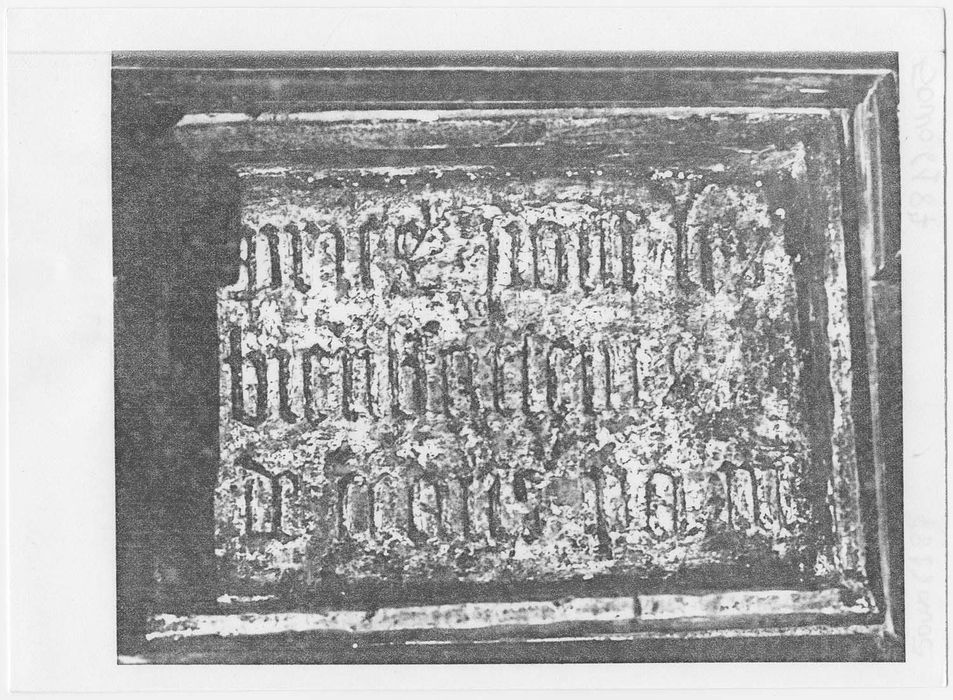 Plaque commémorative (inscription)