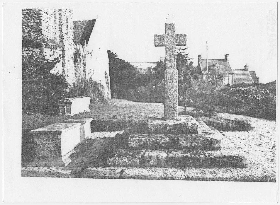 croix de cimetière, (photocopie numérisée) 