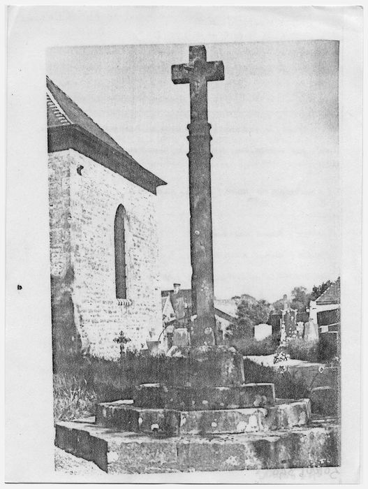 croix de cimetière, (photocopie numérisée) 