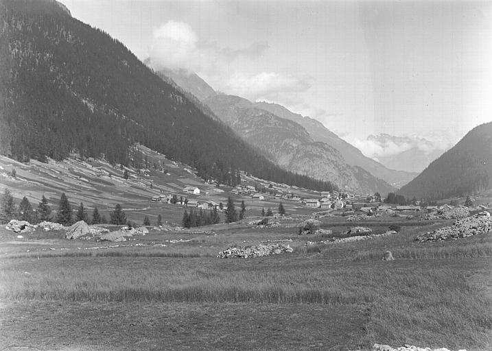 Vallée de Vallorcine, prise du sud-est