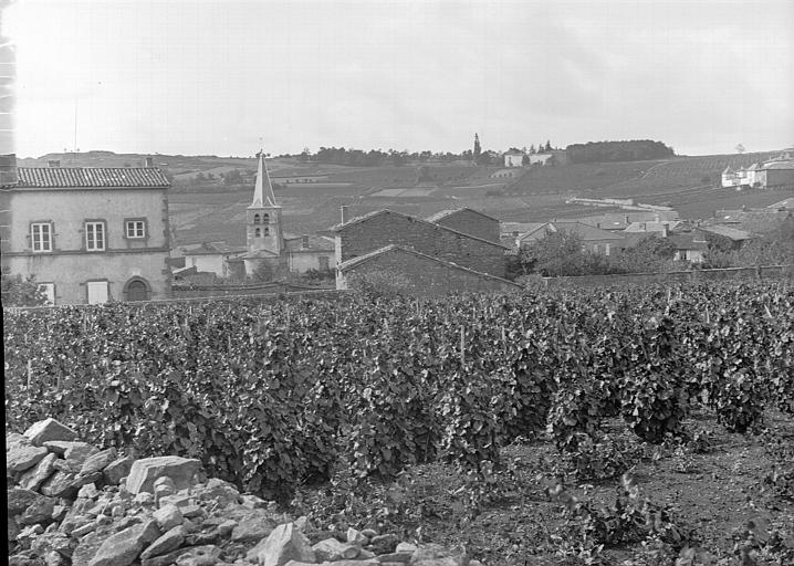 Village, pris de l'est, au-dessous du cimetière