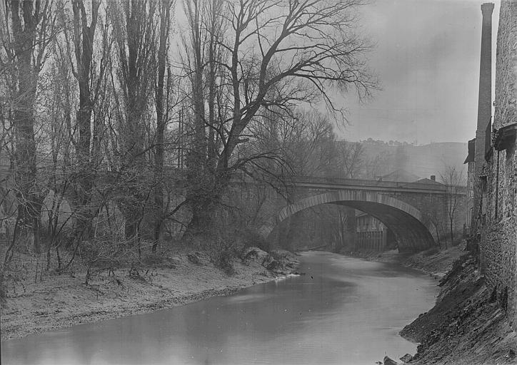Vue de la Galaure et pont du chemin de fer