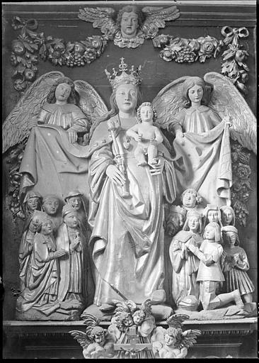 Haut-relief : Vierge de gloire (autrefois aux Minimes de Consolation)