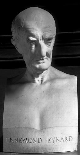 Buste en marbre (sculpture lyonnaise) : Ennemond Eynard, médecin (1772-1857)