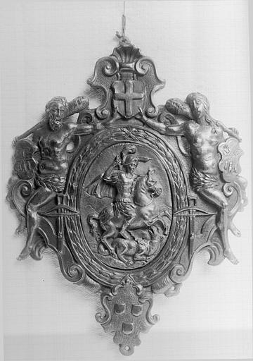 Plaque de la confrérie de l'Arbalète