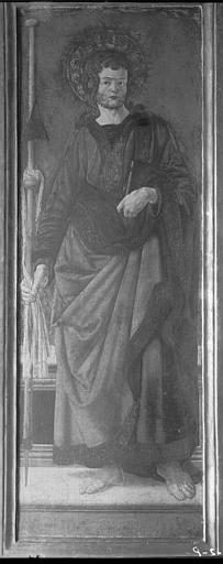 Peinture sur bois : Saint Jacques