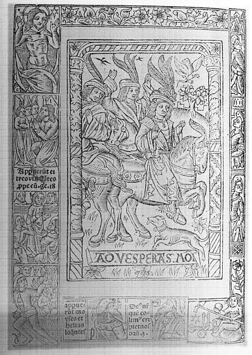 Livre d'heures de Demarnef-Pigouchet : Les trois seigneurs