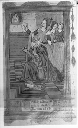 Livre d'heures imprimées et coloriées : Auguste et la Sybille