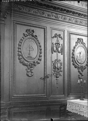 Boiseries du choeur, côté sud : Epître