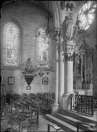 Vue intérieure du transept sud