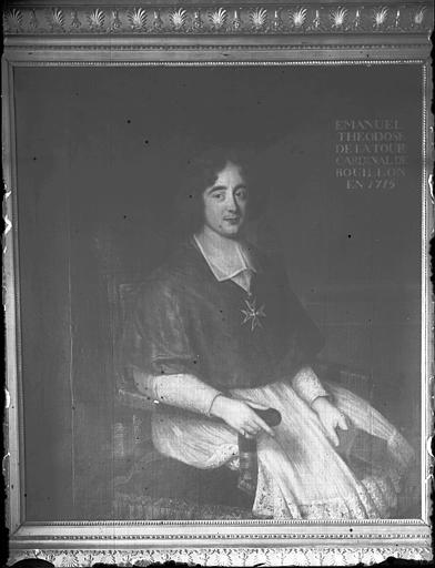 Peinture : Emmanuel Théodore de la Tour, Cardinal de Bouillon, en 1719