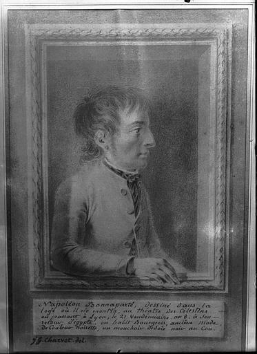 Lithographie : Petit tableau représentant Napoléon Bonaparte