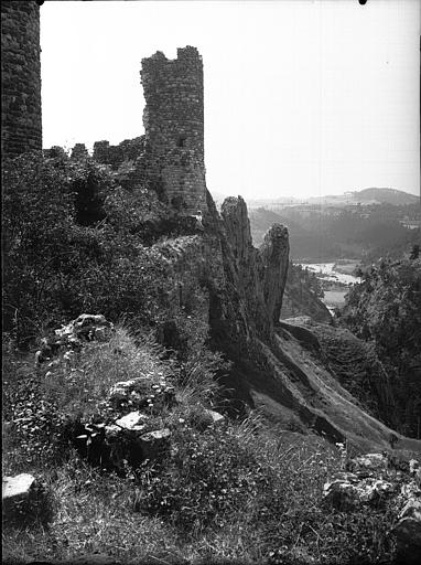 Ruines du château et vue sur la Loire