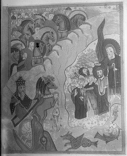 Lithographie. Exultet de Gaîté, numéro 3, planche 3 : Le Passage de la mer Rouge