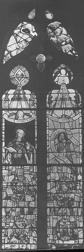 Panneau de vitrail (détail) : Vie de saint Eustache (supposé)