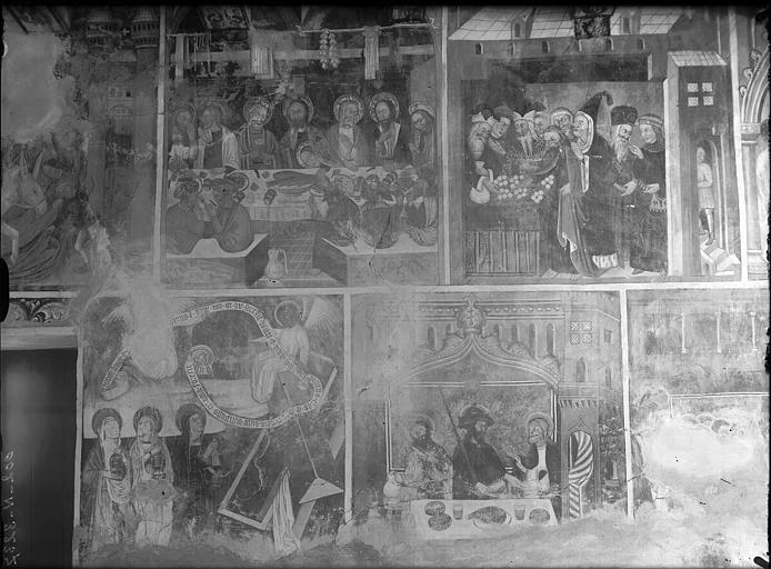 Vue intérieure : Peintures murales (détail)