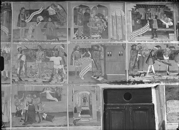 Vue intérieure : Peintures murales (détail)