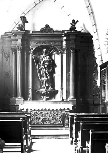 Retable du collatéral nord, en bois sculpté - © Ministère de la Culture (France), Médiathèque du patrimoine et de la photographie, diffusion GrandPalaisRmn Photo