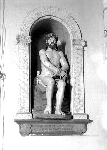Statue en pierre polychromée : Christ aux liens - © Ministère de la Culture (France), Médiathèque du patrimoine et de la photographie, diffusion GrandPalaisRmn Photo