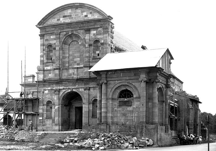 Chapelle ouest : couverture provisoire