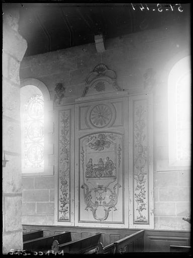 Fragment de retable du collatéral sud, bois doré
