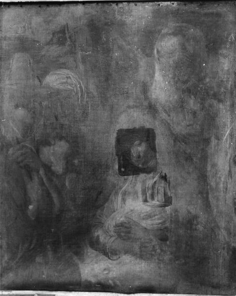 tableau : L'Adoration des bergers, détail