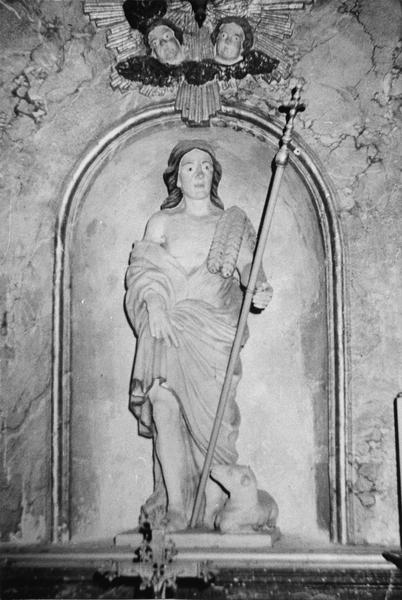 statue : saint Jean-Baptiste du retable