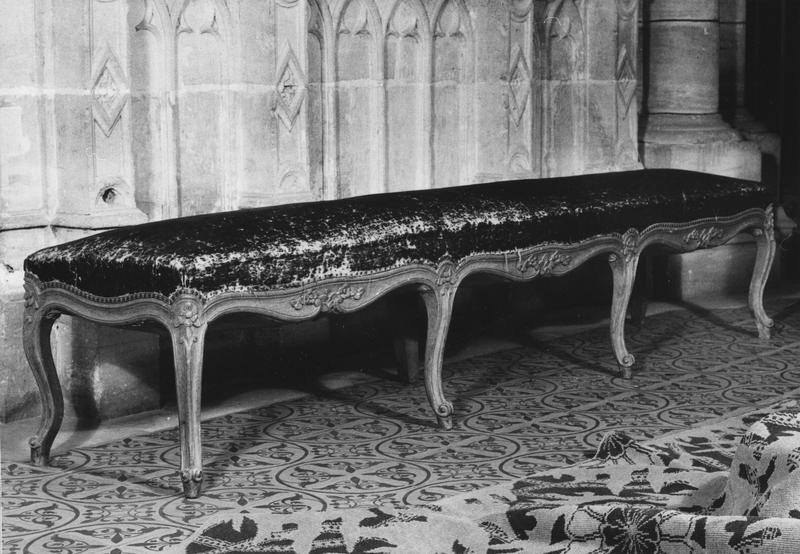 banquette - © Ministère de la Culture (France), Médiathèque du patrimoine et de la photographie (objets mobiliers), tous droits réservés
