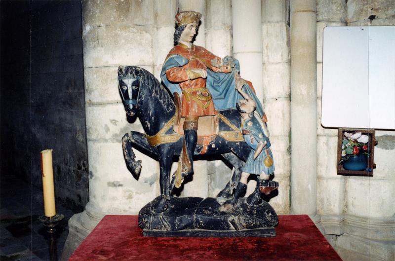 groupe sculpté : Charité de saint Martin