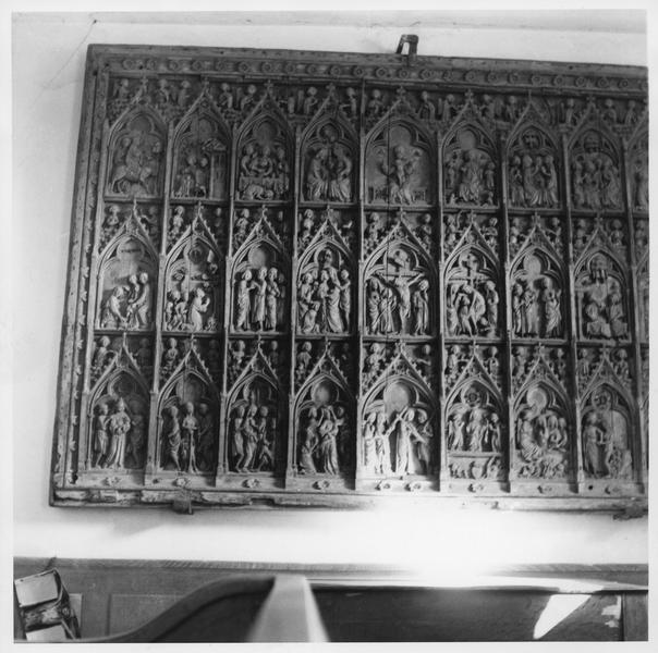 retable, bas-relief : Scènes de la vie et de la Passion du Christ