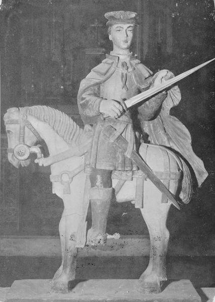 Groupe sculpté : La Charité de saint Martin