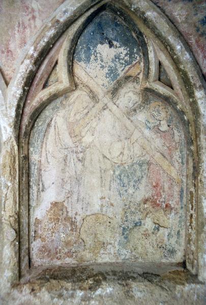retable, détail : Le Portement de croix