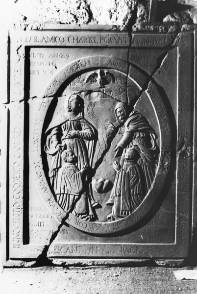 dalle funéraire d'Innocent Cogbert, chanoine de la cathédrale de Reims - © Ministère de la Culture (France), Médiathèque du patrimoine et de la photographie (objets mobiliers), tous droits réservés