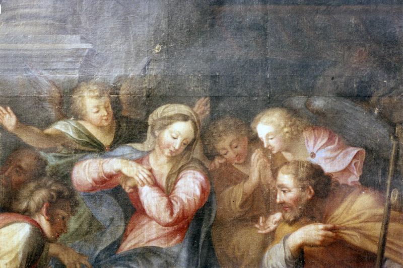 tableau : Adoration des bergers, détail